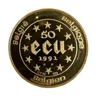 50 Ecu - Carlo Magno laureato 1991